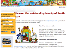 Tablet Screenshot of hotel.portanapoli.com